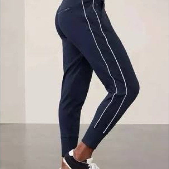 Athleta Pants - Athleta Venice High Rise Track Stripe Jogger size Small